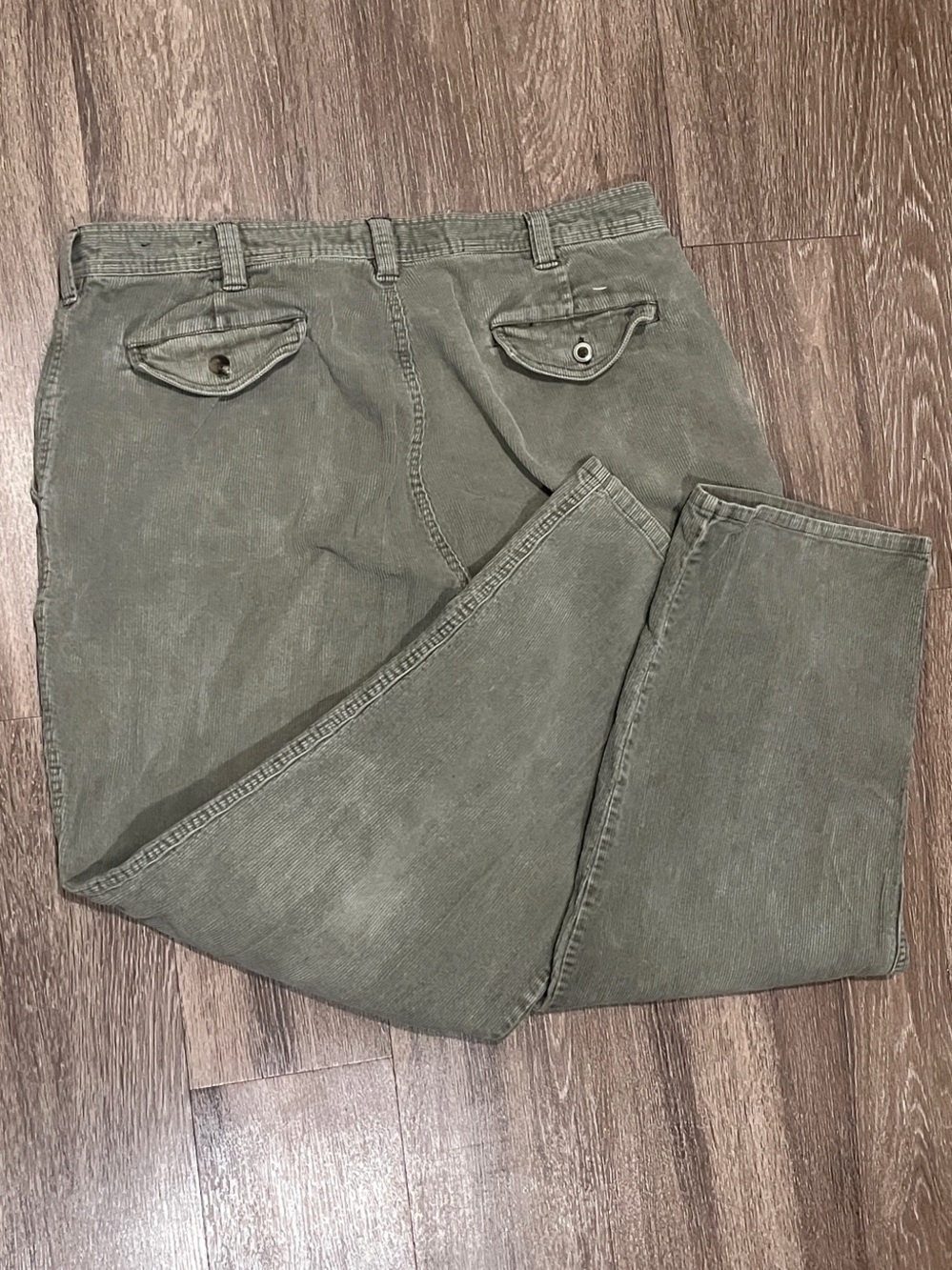 RedHead Unisex Straight Leg Jeans in Olive Green - Picture 2 of 3